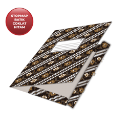 PAPER STOPMAP MOTIF BATIK COKLAT HITAM